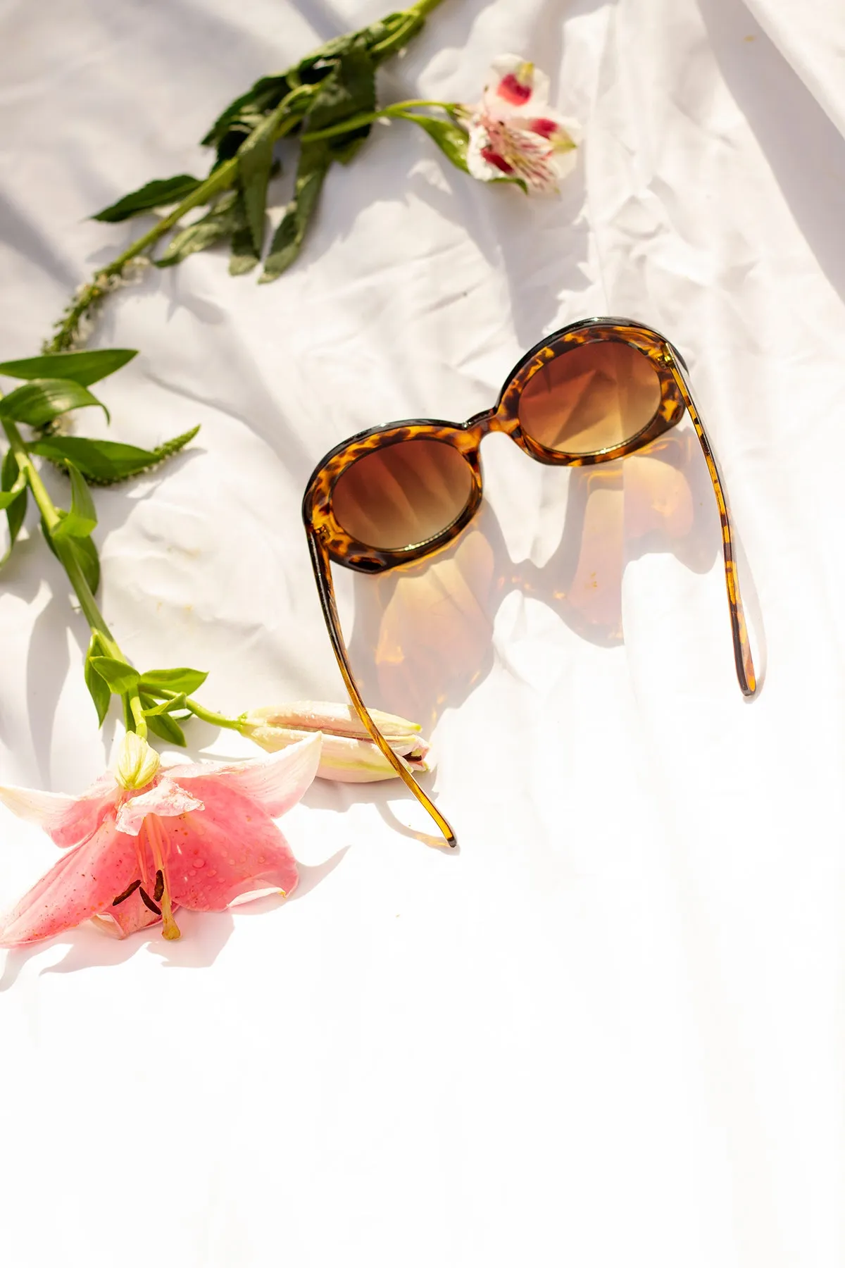 Weighted Oversize Chunky Circle Sunglasses