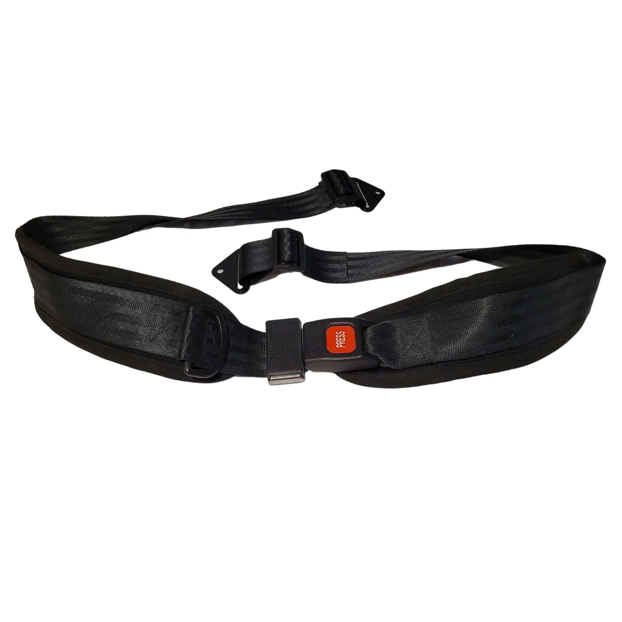 Wheelchair Padded Seat Belt Auto Style Metal Buckle Positioning Belt
