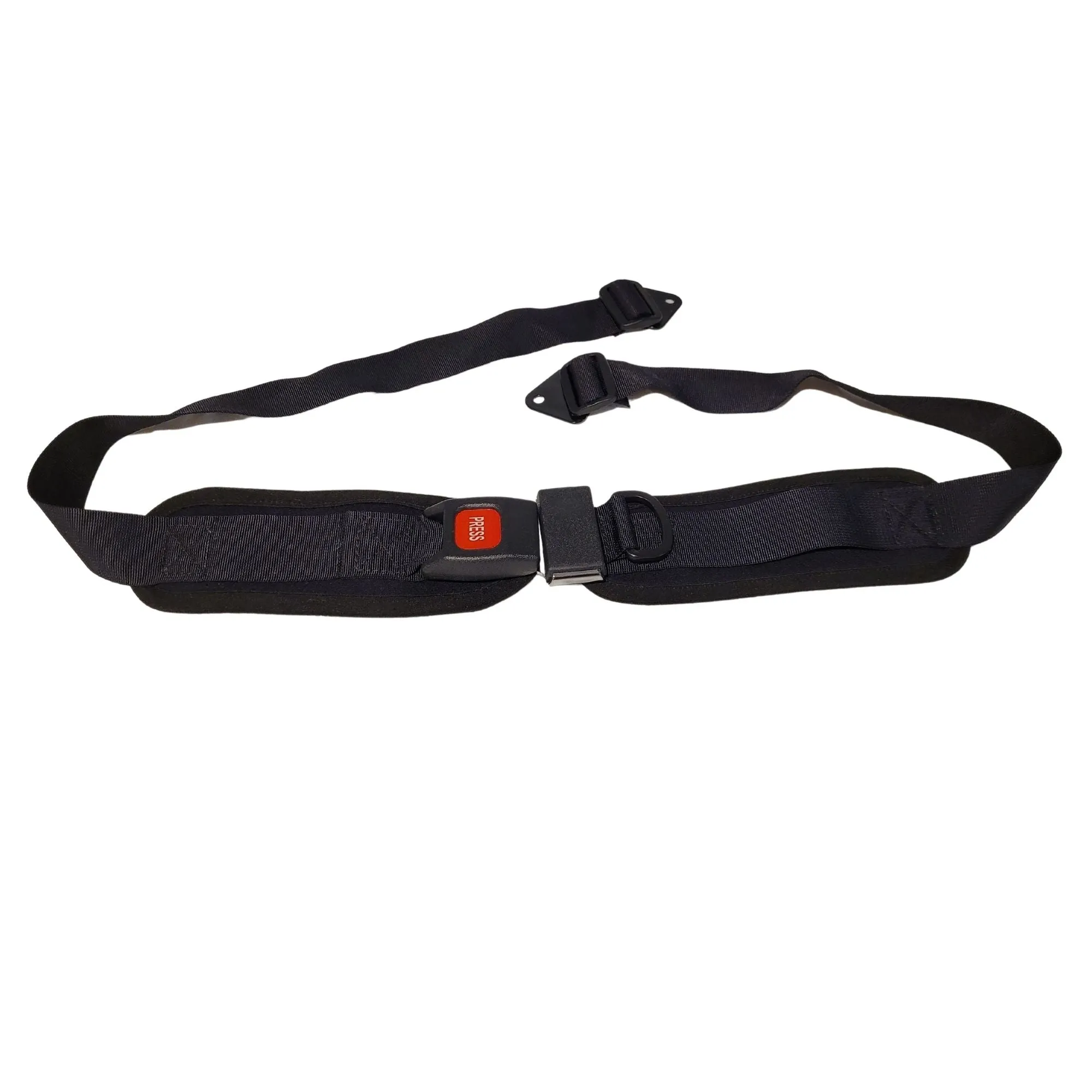 Wheelchair Padded Seat Belt Auto Style Metal Buckle Positioning Belt