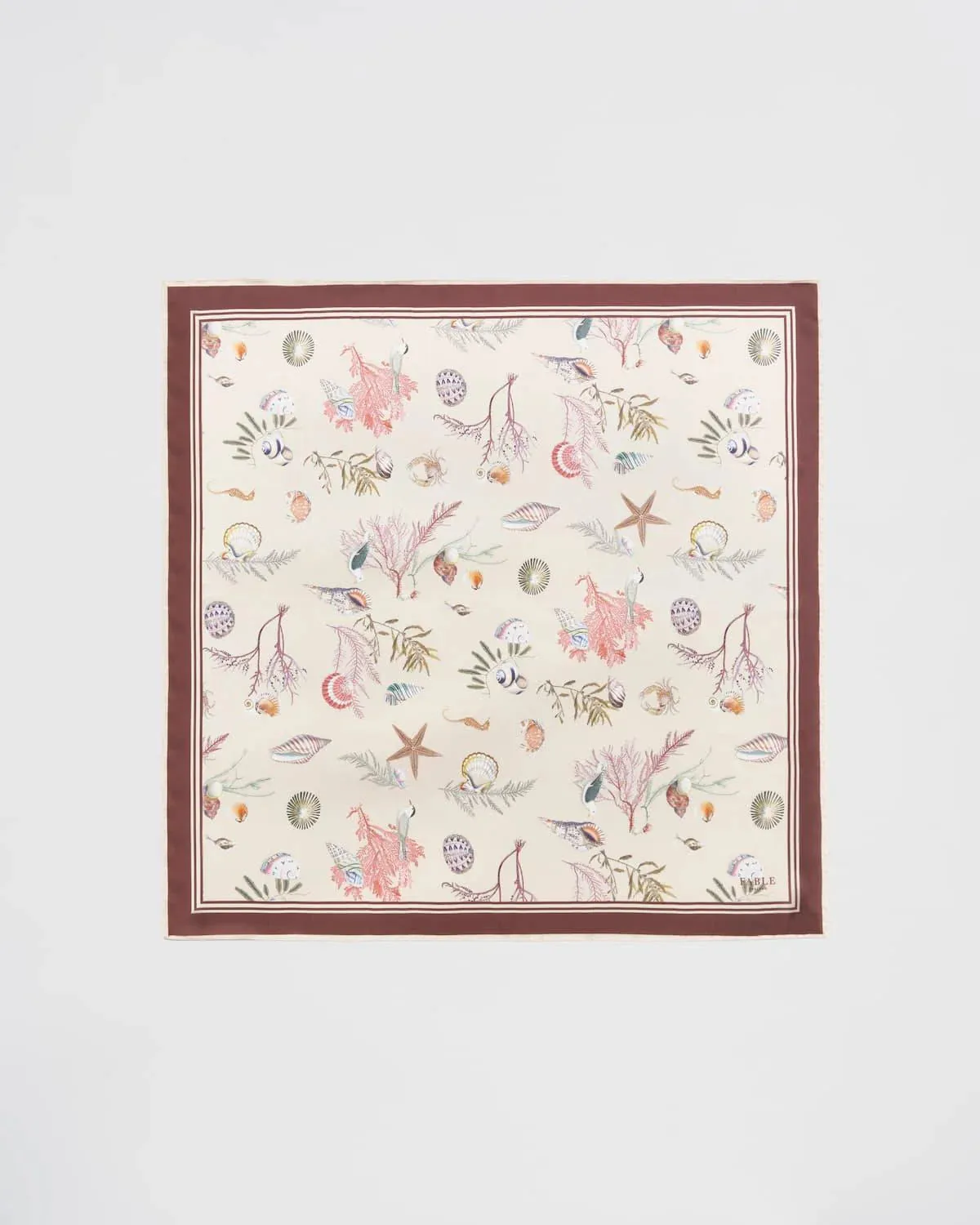Whispering Sands Cream Square Scarf