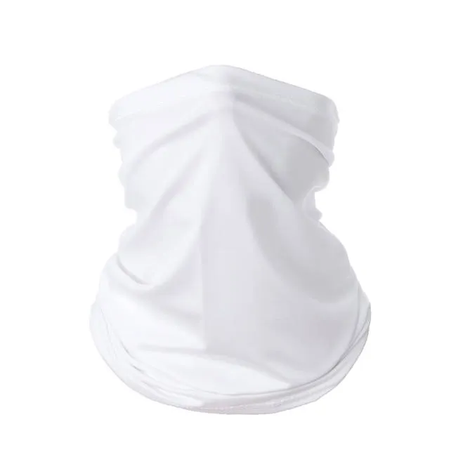 White Faceguard Anti Pollution Scarf Face Cover