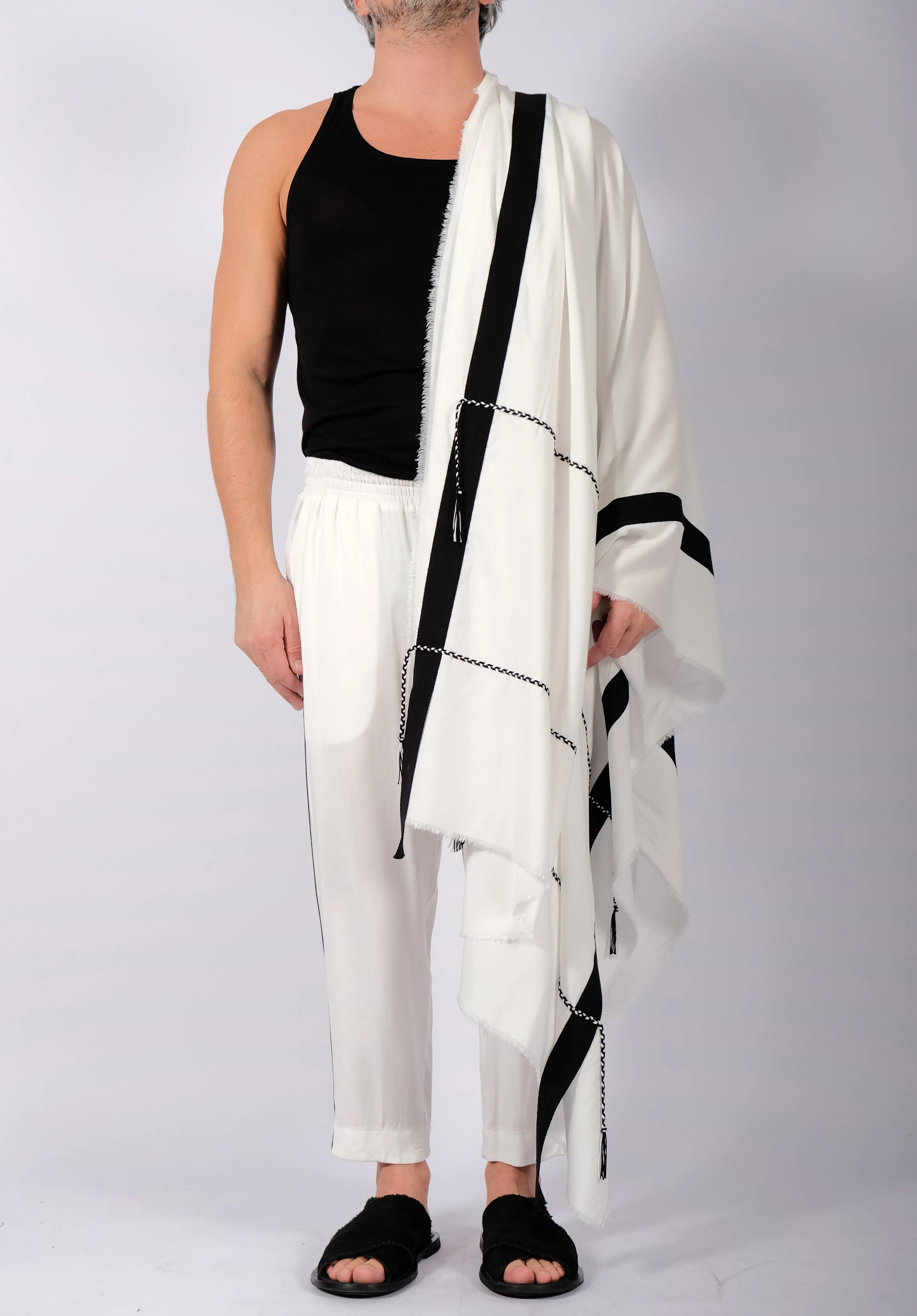 White Washed Cotton Scarf