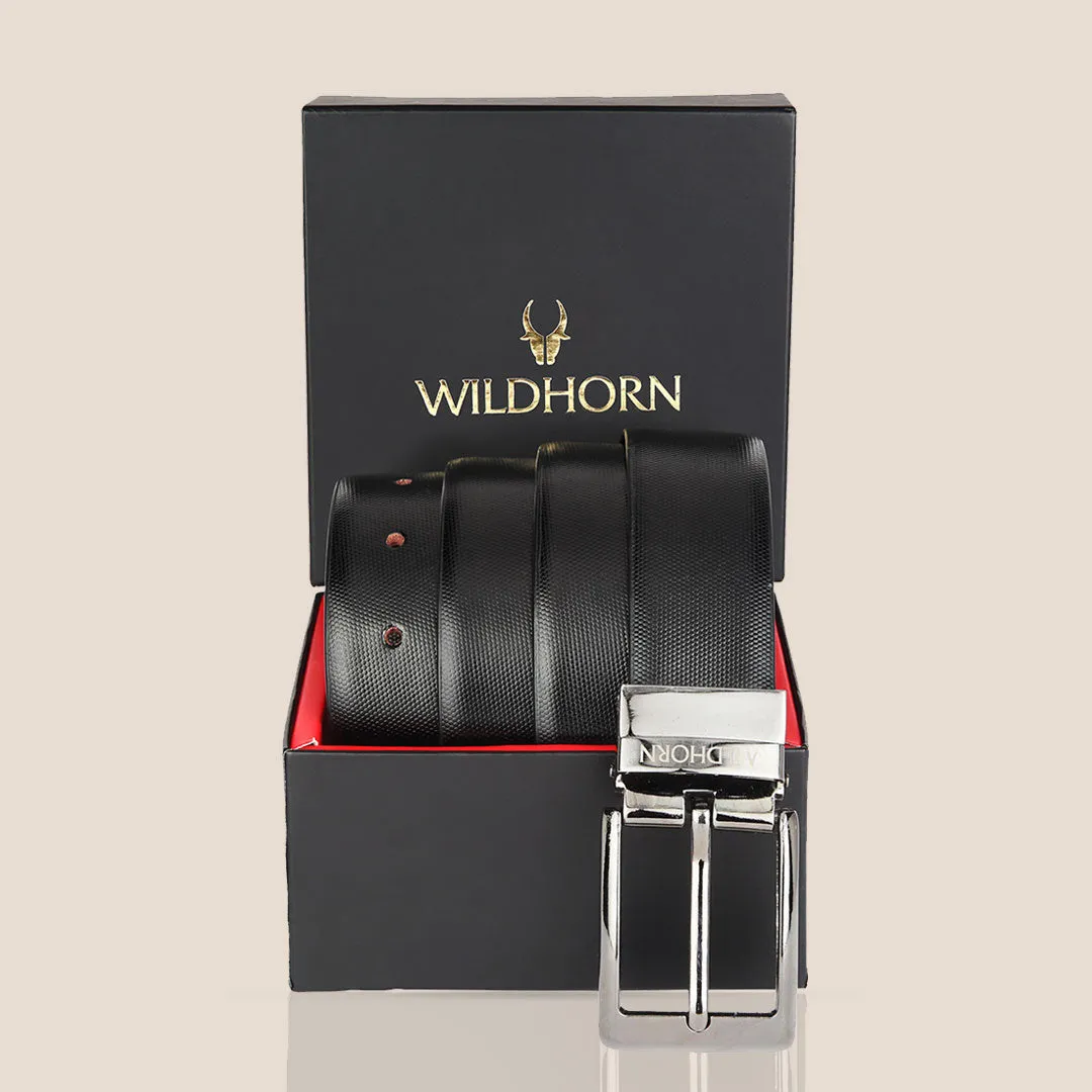 WILDHORN Premium Reversible Leather Belt for Men