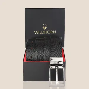 WILDHORN Premium Reversible Leather Belt for Men