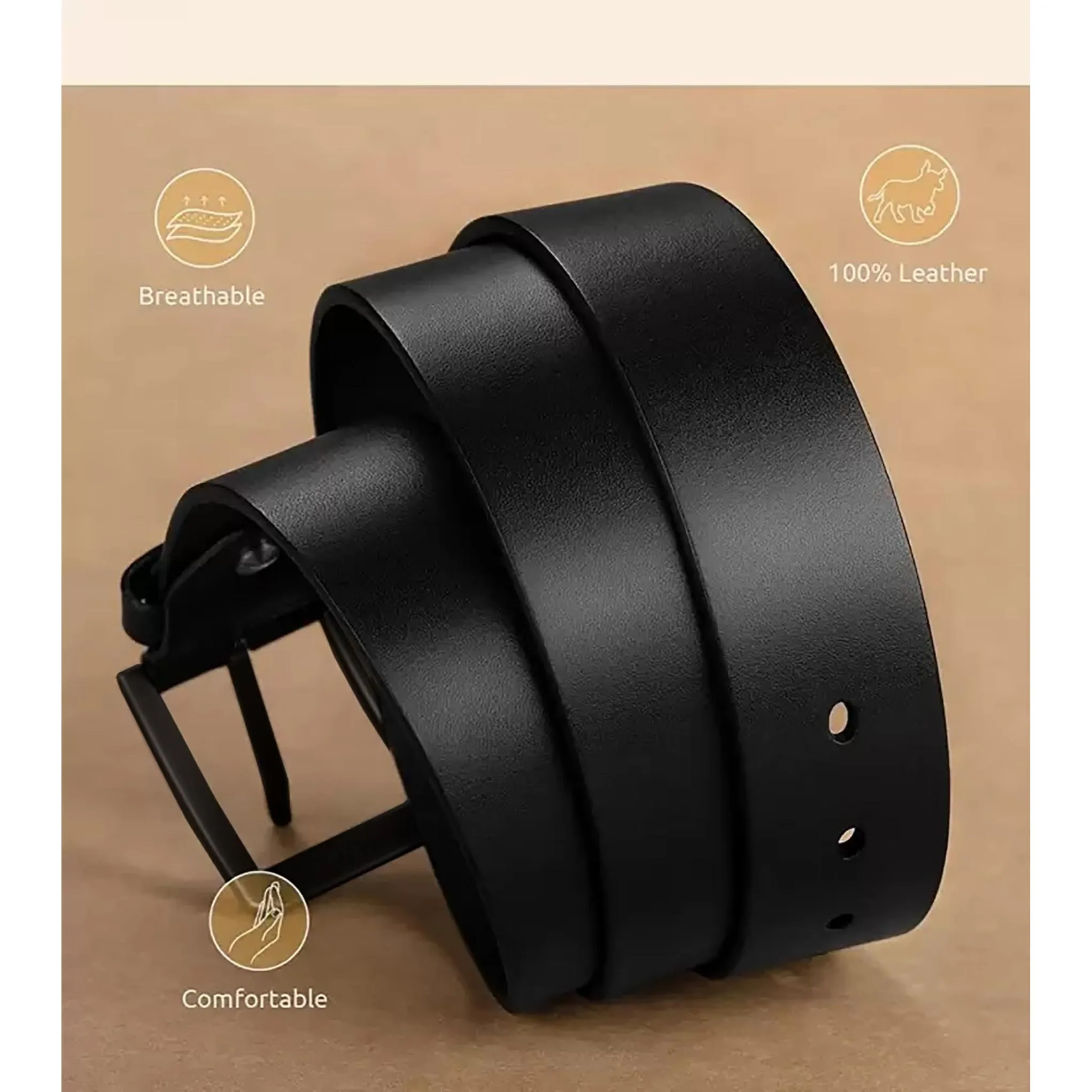 WILDHORN Premium Reversible Leather Belt for Men