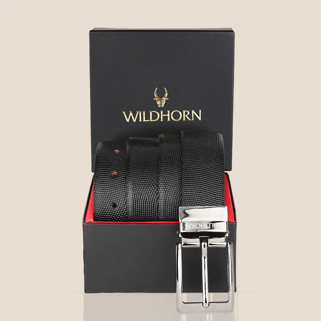 WILDHORN Premium Reversible Leather Belt for Men