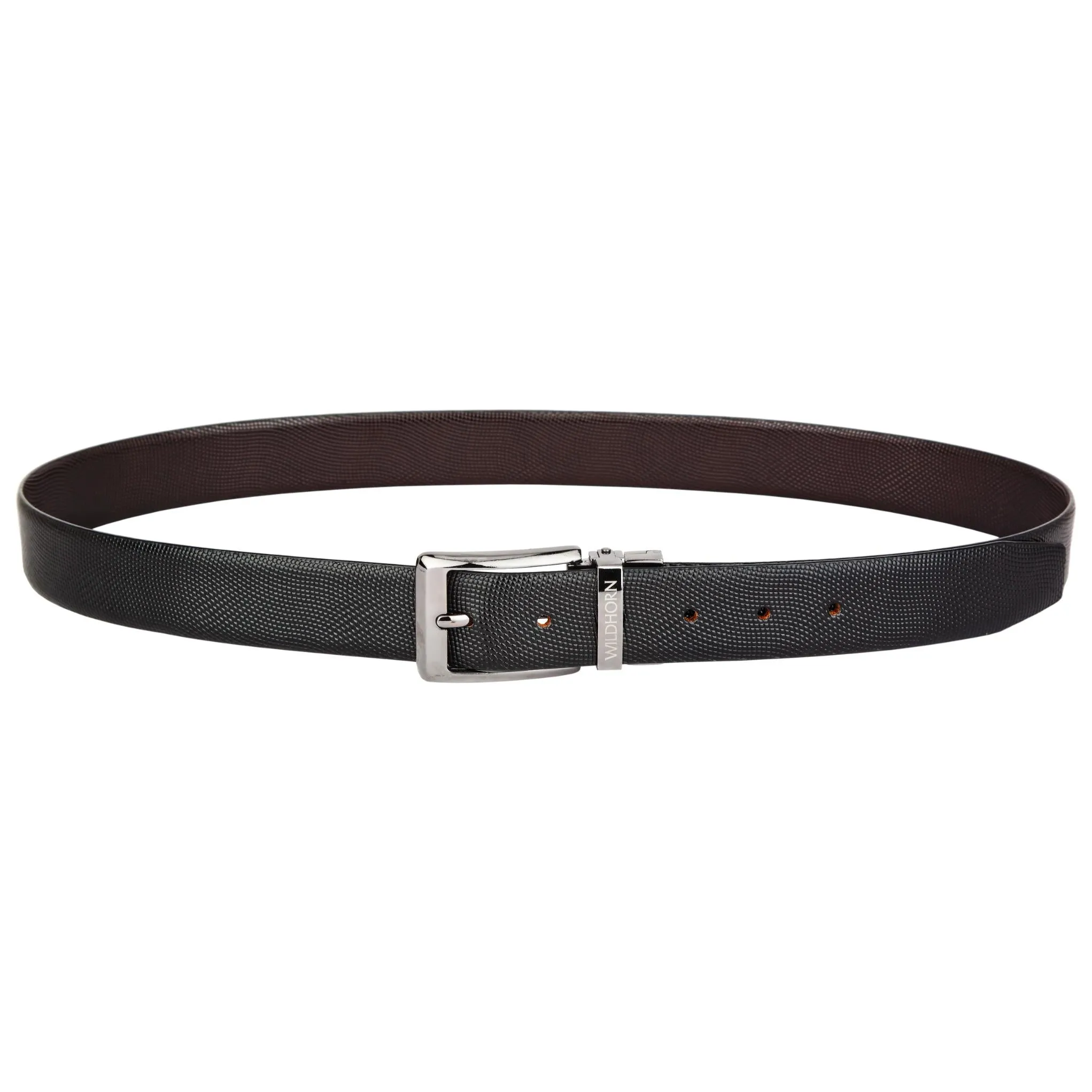 WILDHORN Premium Reversible Leather Belt for Men