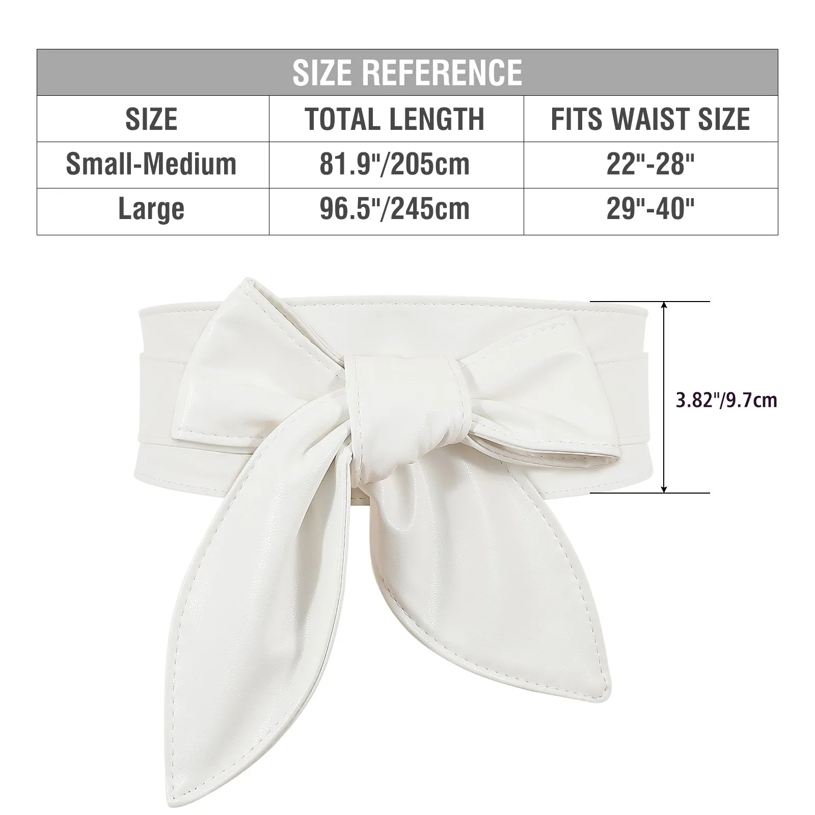 Women Dress Belt for Wedding Party Long Sash Bridal Waist Belts for Special Occasion 3.74'' Wide