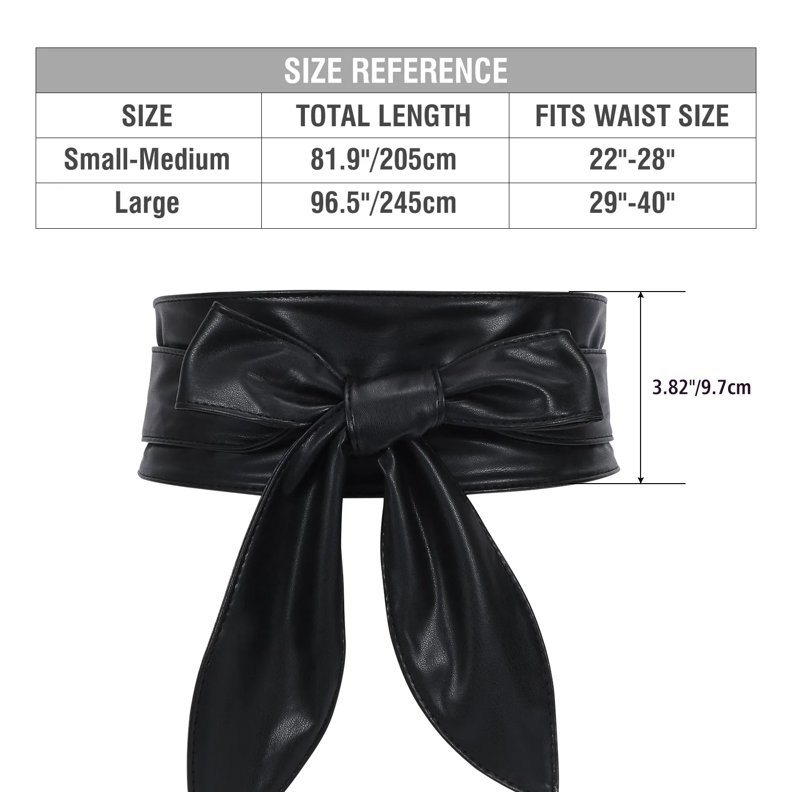 Women Dress Belt for Wedding Party Long Sash Bridal Waist Belts for Special Occasion 3.74'' Wide