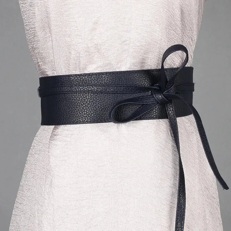 Women Lace Up Belt New BowKnot Belts for WomenWaistband Dress Belt