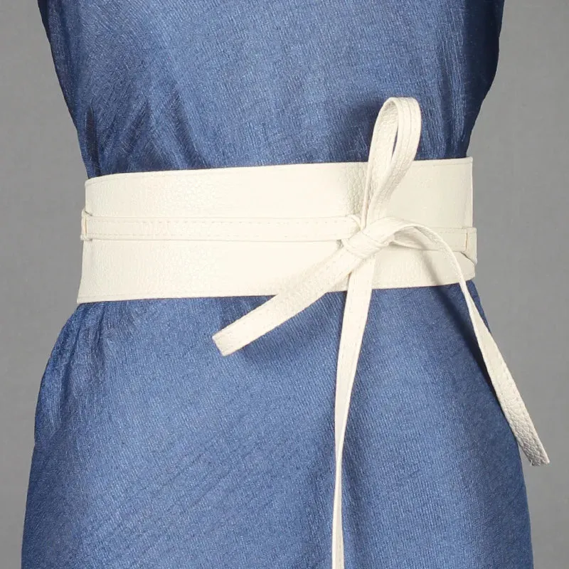 Women Lace Up Belt New BowKnot Belts for WomenWaistband Dress Belt