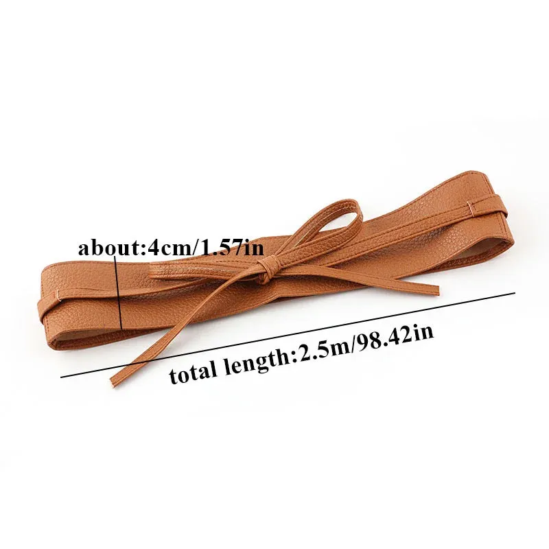 Women Lace Up Belt New BowKnot Belts for WomenWaistband Dress Belt