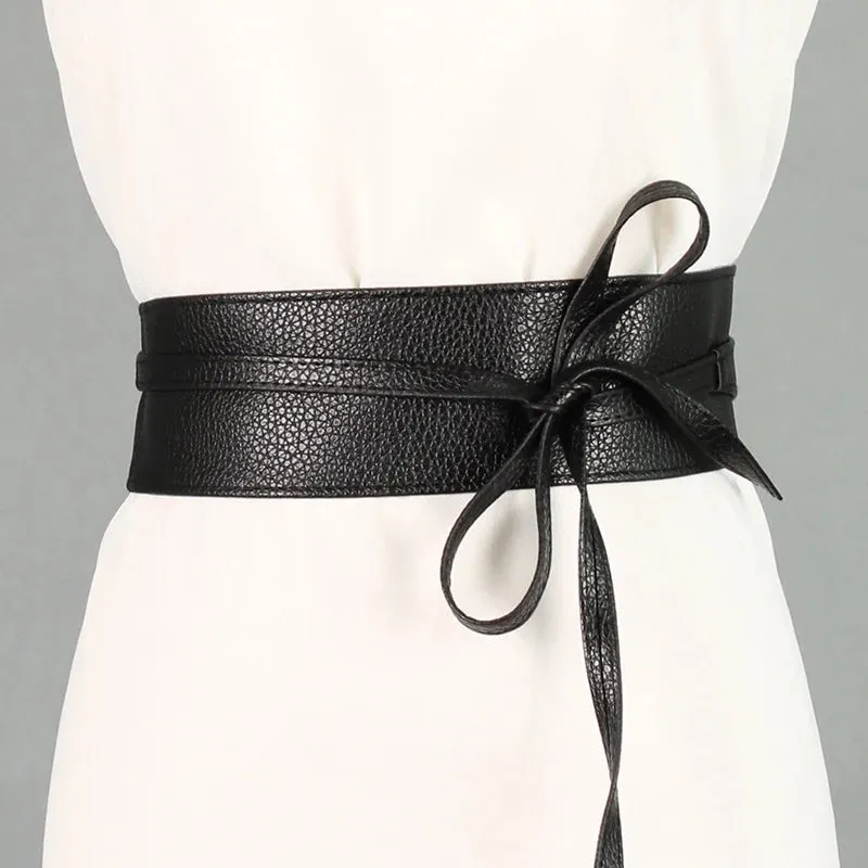 Women Lace Up Belt New BowKnot Belts for WomenWaistband Dress Belt