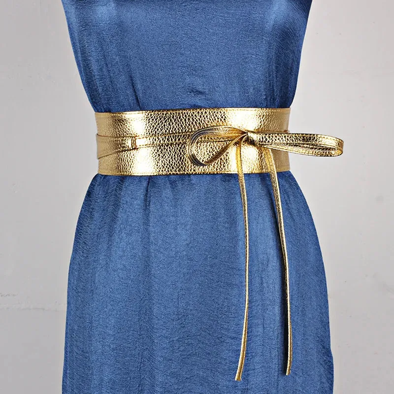 Women Lace Up Belt New BowKnot Belts for WomenWaistband Dress Belt