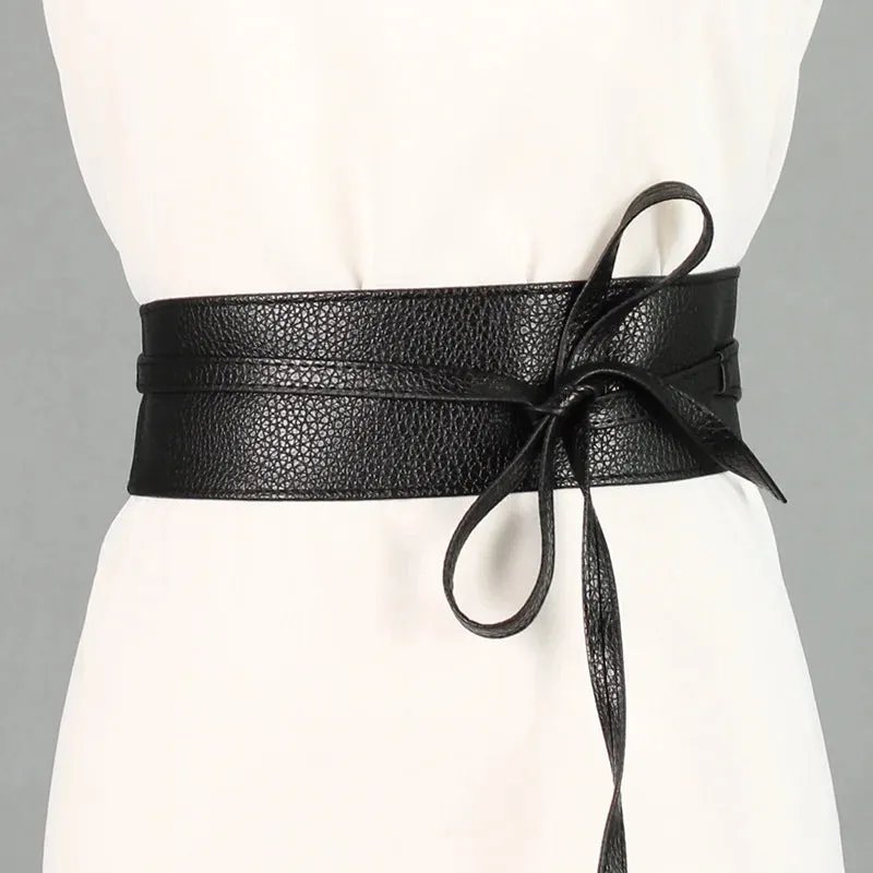 Women Lace Up Belt New BowKnot Belts for WomenWaistband Dress Belt