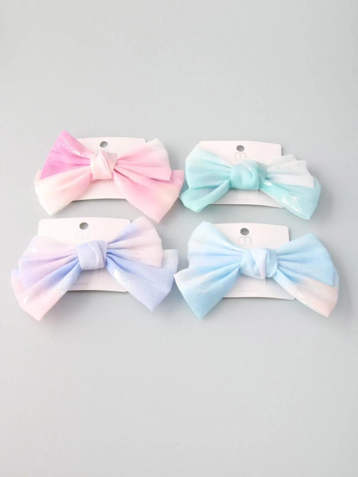 WOMEN'S ASSORTED COLORS TIE DYE BOW HAIR CLIP