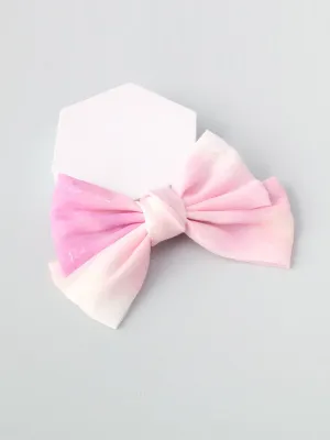 WOMEN'S ASSORTED COLORS TIE DYE BOW HAIR CLIP