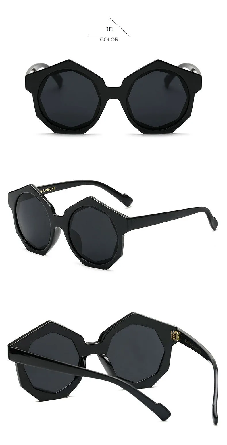 Women's Round Luxury Fashion Geometric Sunglasses