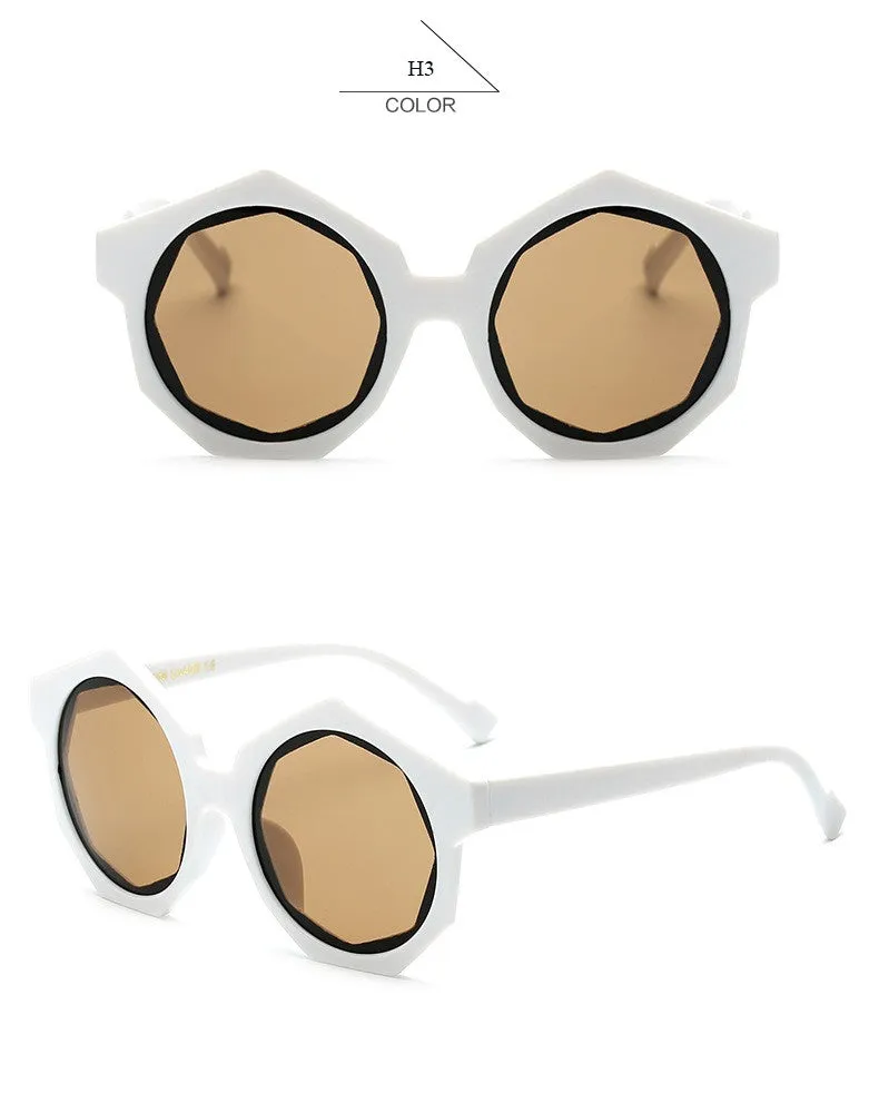 Women's Round Luxury Fashion Geometric Sunglasses