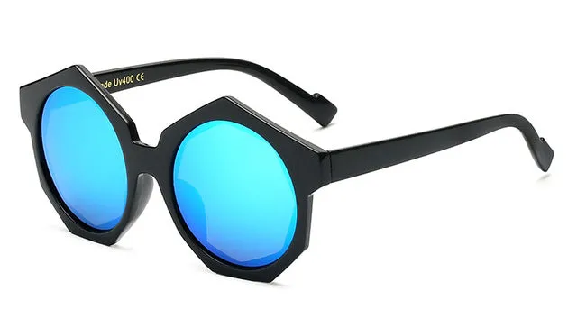 Women's Round Luxury Fashion Geometric Sunglasses