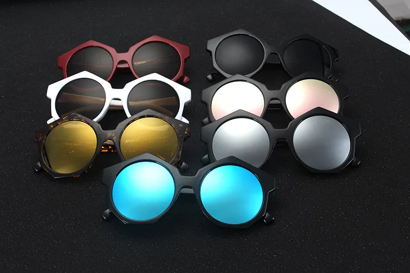 Women's Round Luxury Fashion Geometric Sunglasses