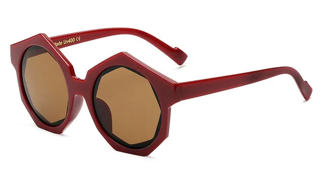 Women's Round Luxury Fashion Geometric Sunglasses