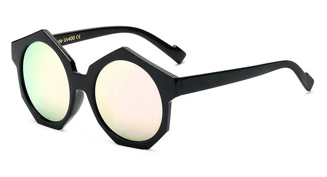 Women's Round Luxury Fashion Geometric Sunglasses
