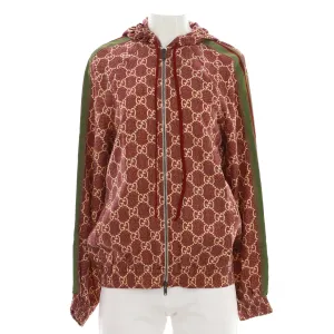 Women's Zip Hooded Jacket Printed GG Silk