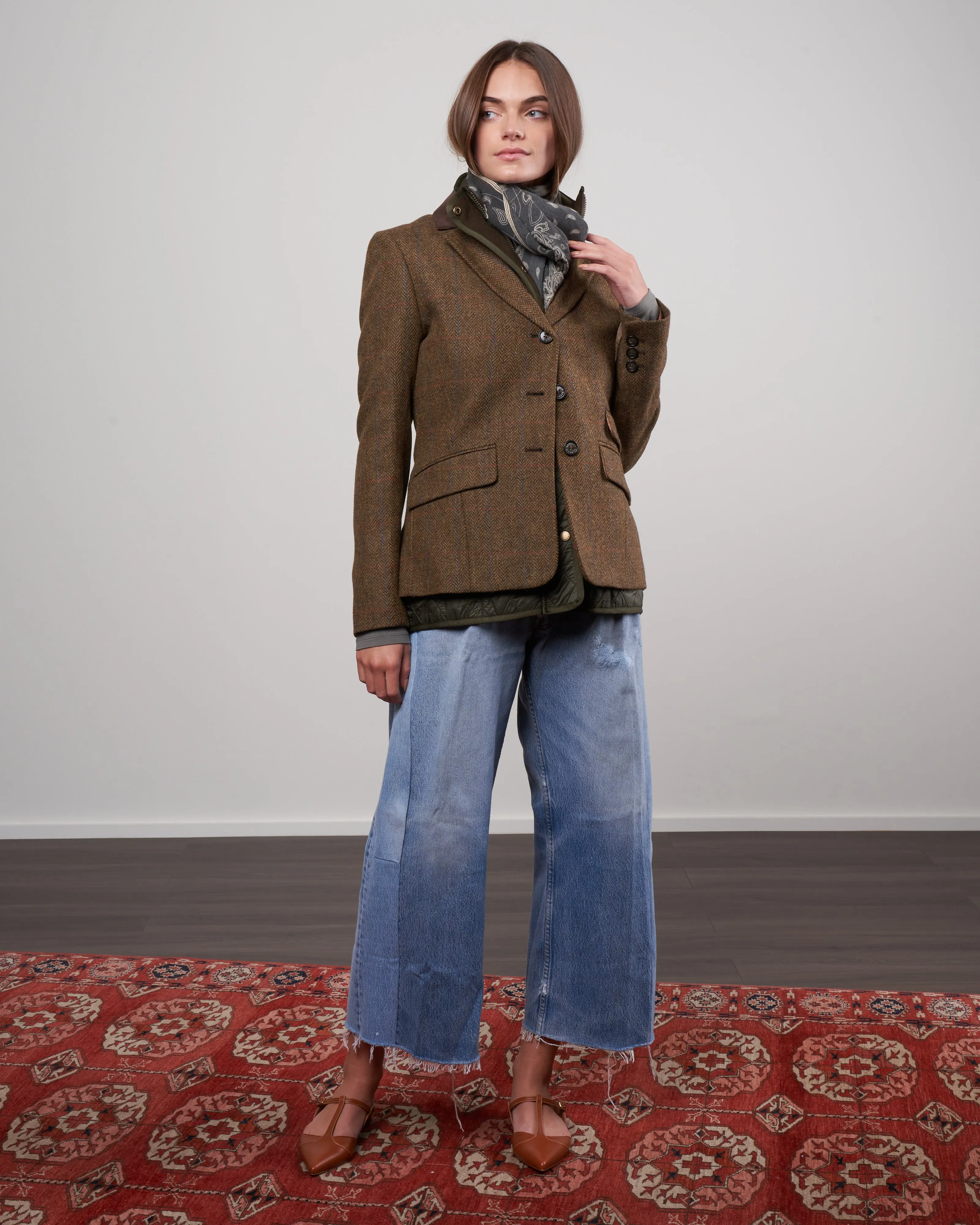 wool scarf - grey shadow