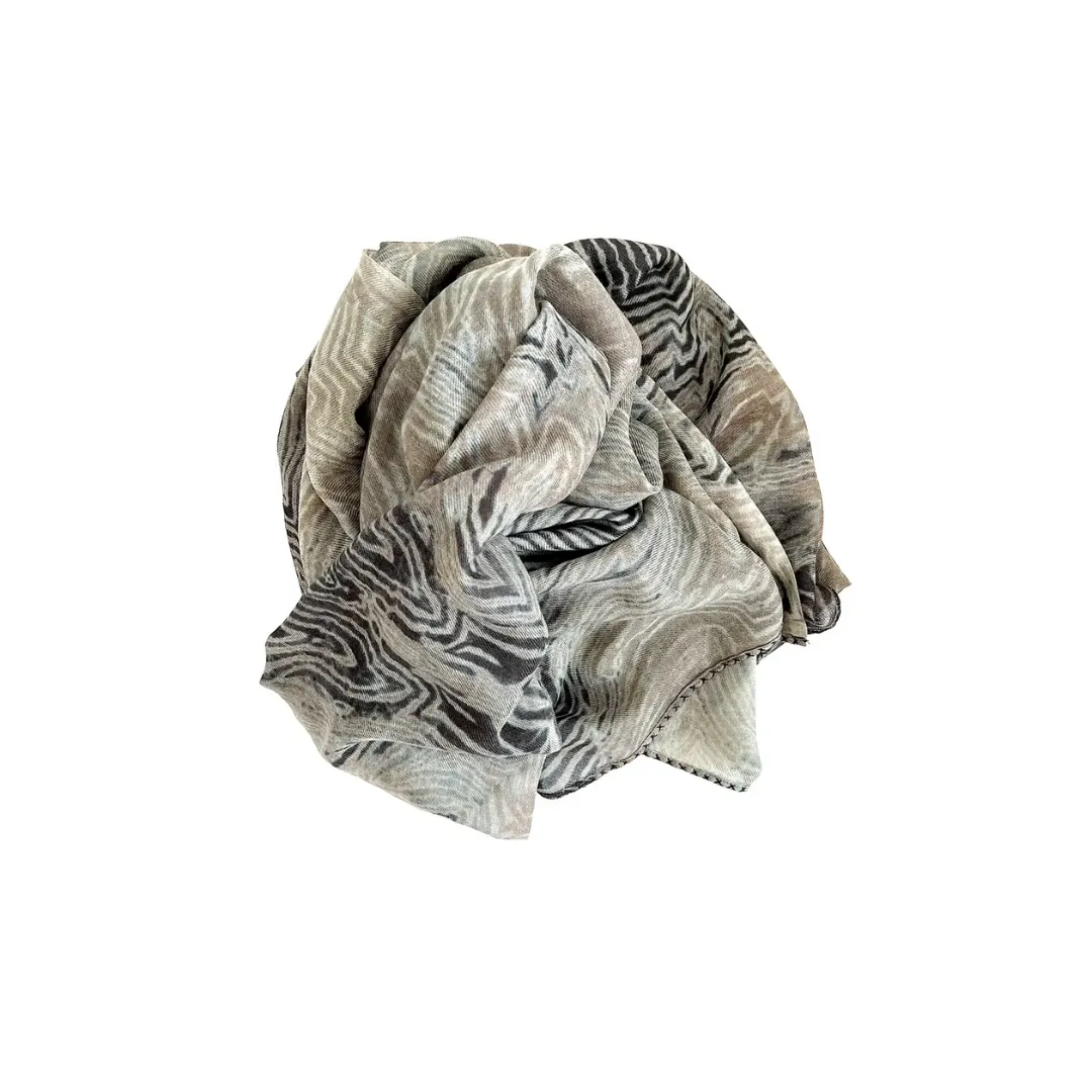Wool Silk Scarf #2446