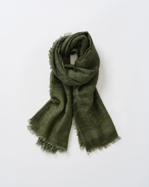 wool/silk gauze square scarf