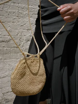 Woven Metallic Crossbody