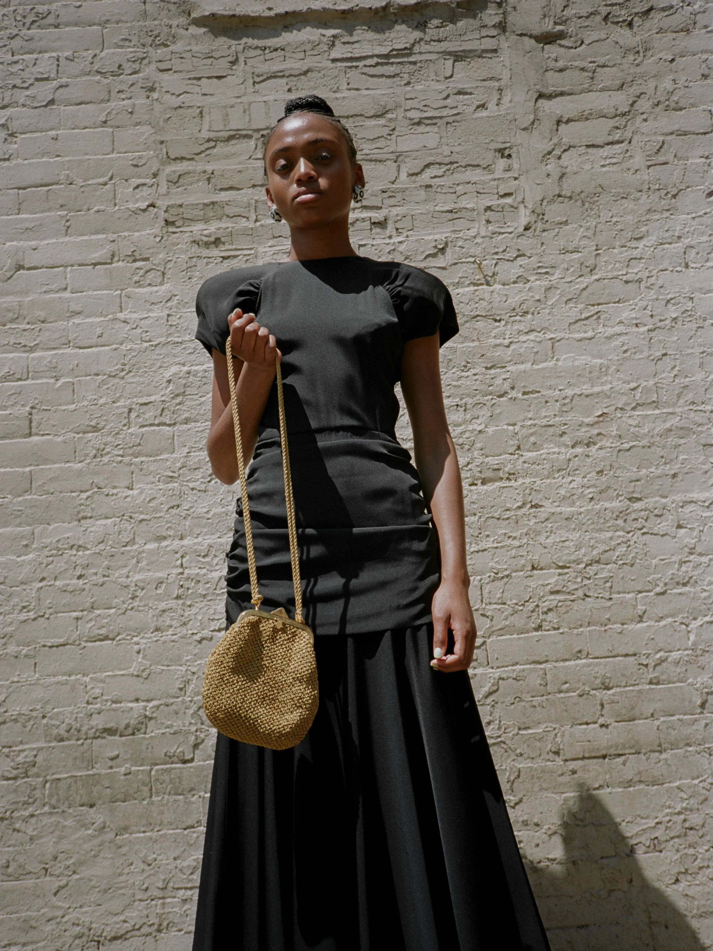 Woven Metallic Crossbody