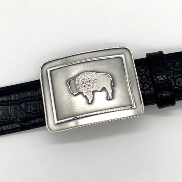Wyoming State Flag Buckle