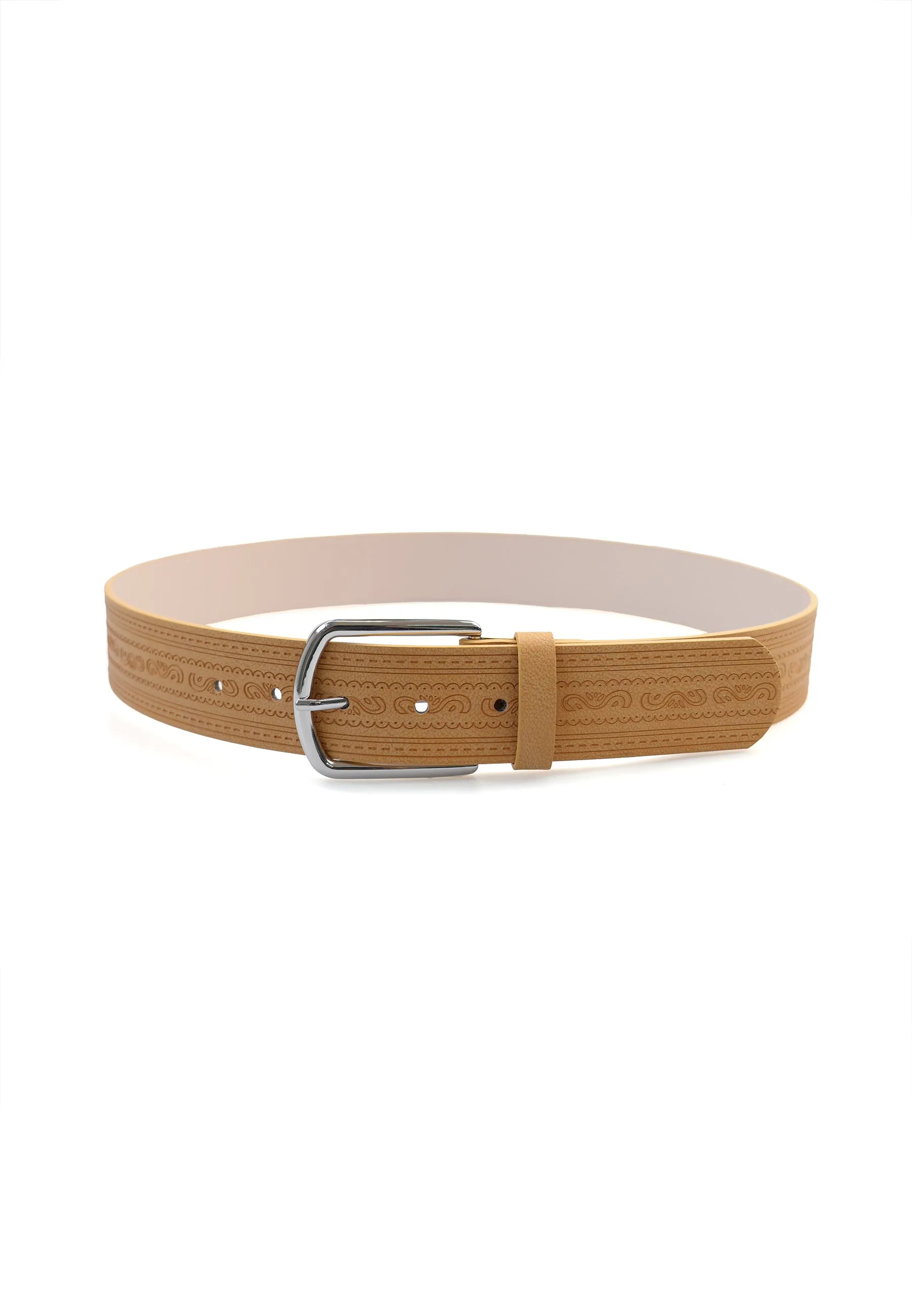 Yellow Designer Classic Belt