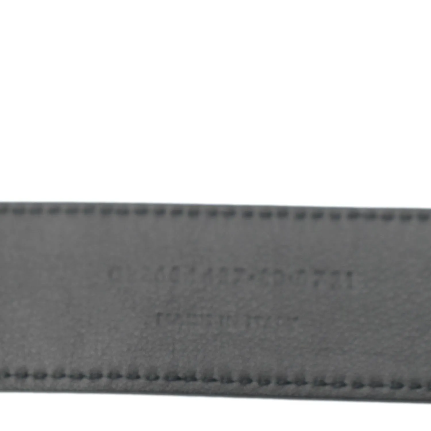 YVES SAINT LAURENT Monogram Leather Belt Black