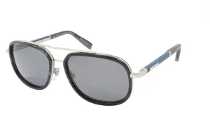 ZILLI Sunglasses Titanium Acetate Leather Polarized France Handmade ZI 65018 C02