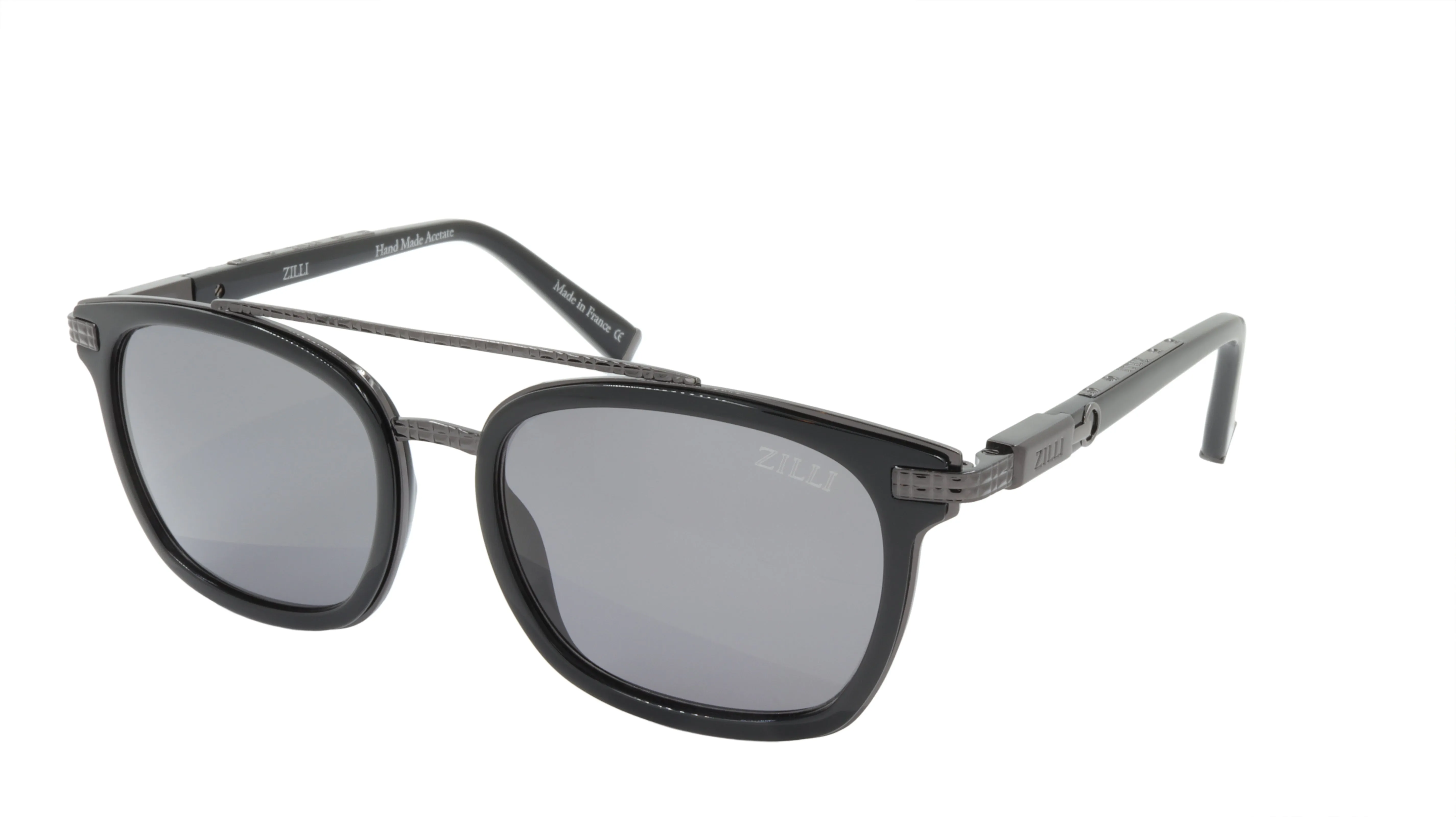ZILLI Sunglasses Titanium Acetate Polarized France Handmade ZI 65014 C02