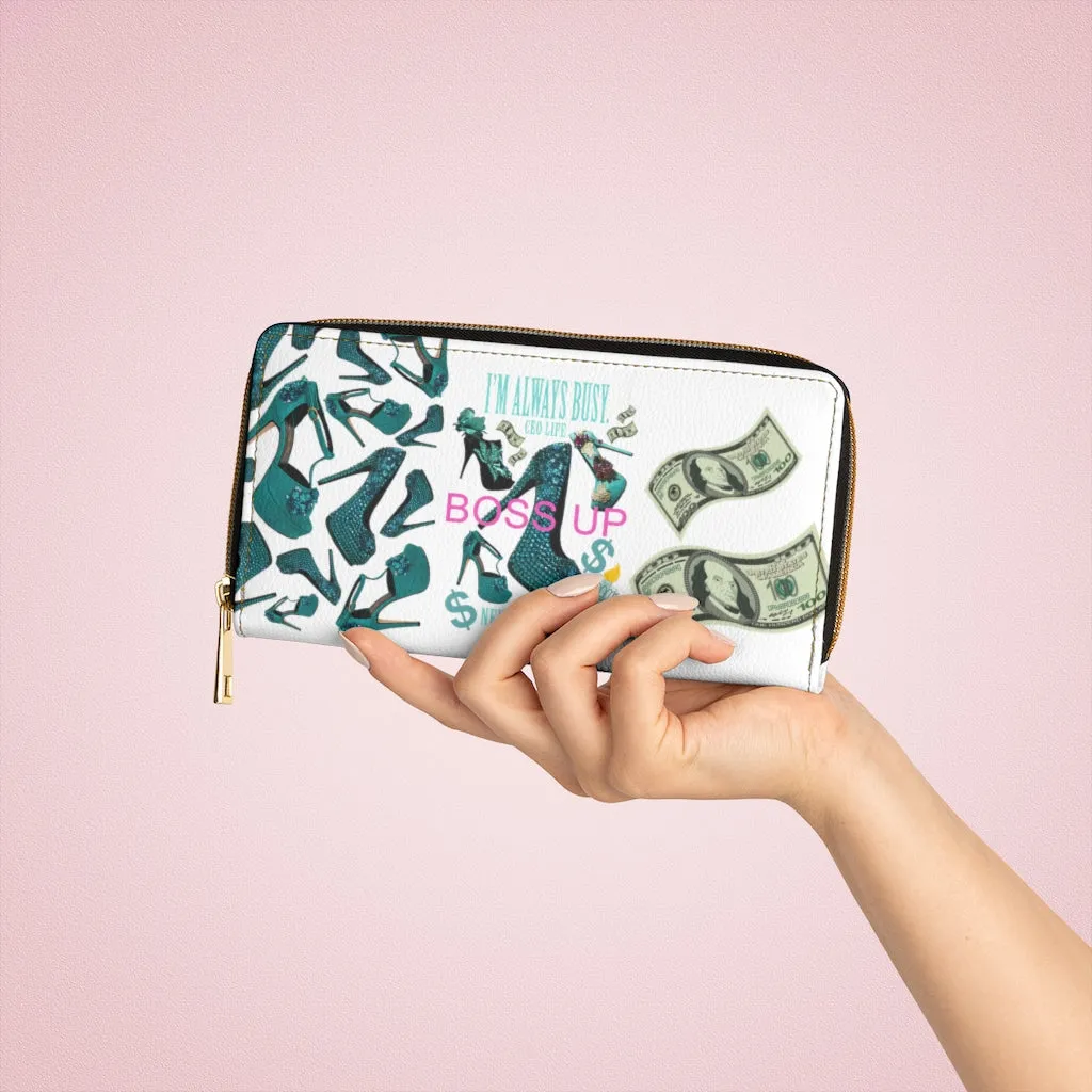 Zipper Wallet 'Always busy'