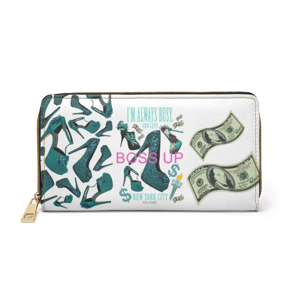 Zipper Wallet 'Always busy'