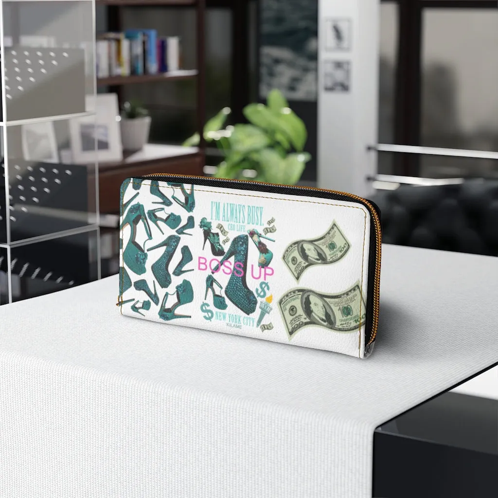 Zipper Wallet 'Always busy'