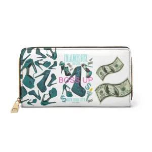 Zipper Wallet 'Always busy'